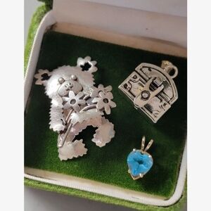 Sterling Silver Bear Pendant